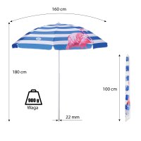 Slunečník NILS Camp NC7811 160 cm