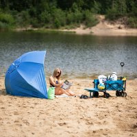 Slunečník NILS Camp NC7822 XL 190 cm modrý