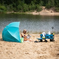 Slunečník NILS Camp NC7822 XL 190 cm tyrkysový