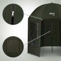 Rybářský deštník s plnou bočnicí NILS Camp NC4701