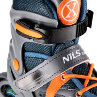Kolečkové brusle NILS Extreme NJ1828A šedo-oranžové