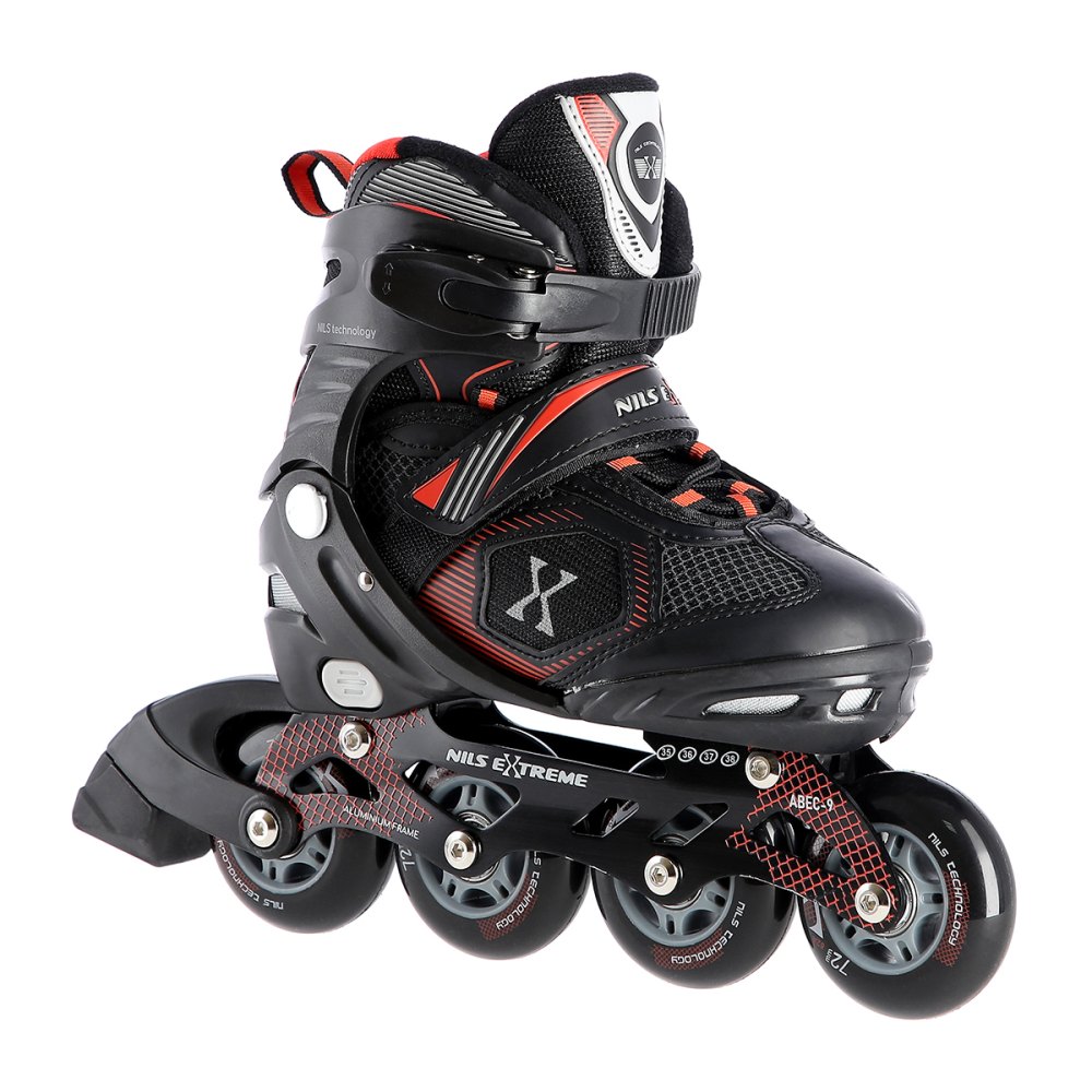 Kolečkové brusle NILS Extreme NA9080, červené
