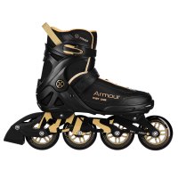 Kolečkové brusle NILS Extreme NA22151 Armour černá-zlatá