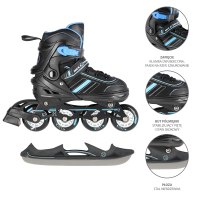 Brusle NILS Extreme NH18191 2v1 černo-modré