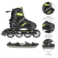 Brusle NILS Extreme NH18191 2v1 černo-žluté