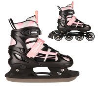 Brusle NILS Extreme NH18366A 2v1 černo-růžové