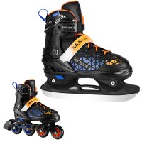 Kolečkové brusle NILS Extreme NH18190A 2v1 Brave modré