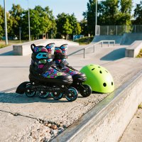 Kolečkové brusle 4v1 NILS Extreme NH10907 TINTY zelené