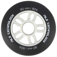 Matná kolečka NILS Extreme PU 90x24 82A, černá, 4 ks