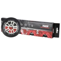 Matná kolečka NILS Extreme PU 90x24 82A, černá, 4 ks