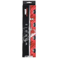 Matná kolečka NILS Extreme PU 90x24 82A, černá, 4 ks