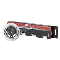 Matná kolečka NILS Extreme PU 70x24 82A s ložisky ABEC 9, bílá, 4 ks