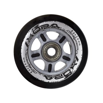 Sada černých PU koleček 84x24 + ložiska ABEC9 NILS Extreme