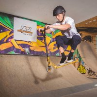 Freestyle koloběžka NILS Extreme HS202 Pro zlatá