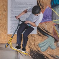 Freestyle koloběžka NILS Extreme HS202 Pro zlatá