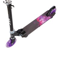 Skládací koloběžka NILS Extreme HD025 LED fialová