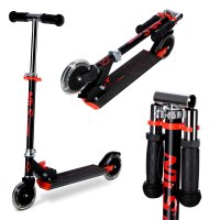 Koloběžka NILS Extreme HD120L černá-červená