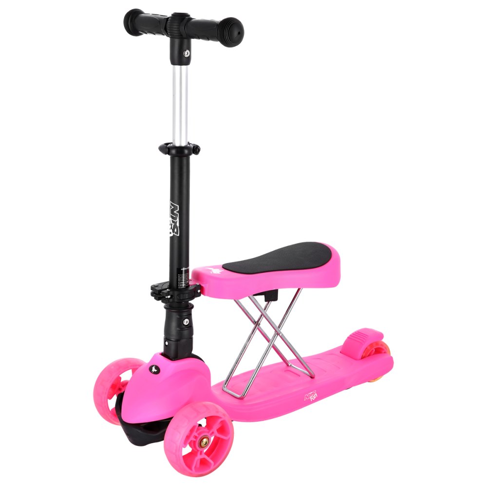 Dětská koloběžka NILS Fun HLB12 2v1 růžová