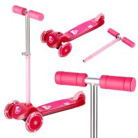 Dětská koloběžka NILS Fun HLB001 LED růžová