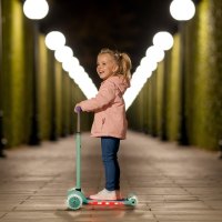 Dětská tříkolová koloběžka NILS Fun HLB1310 s LED fialová