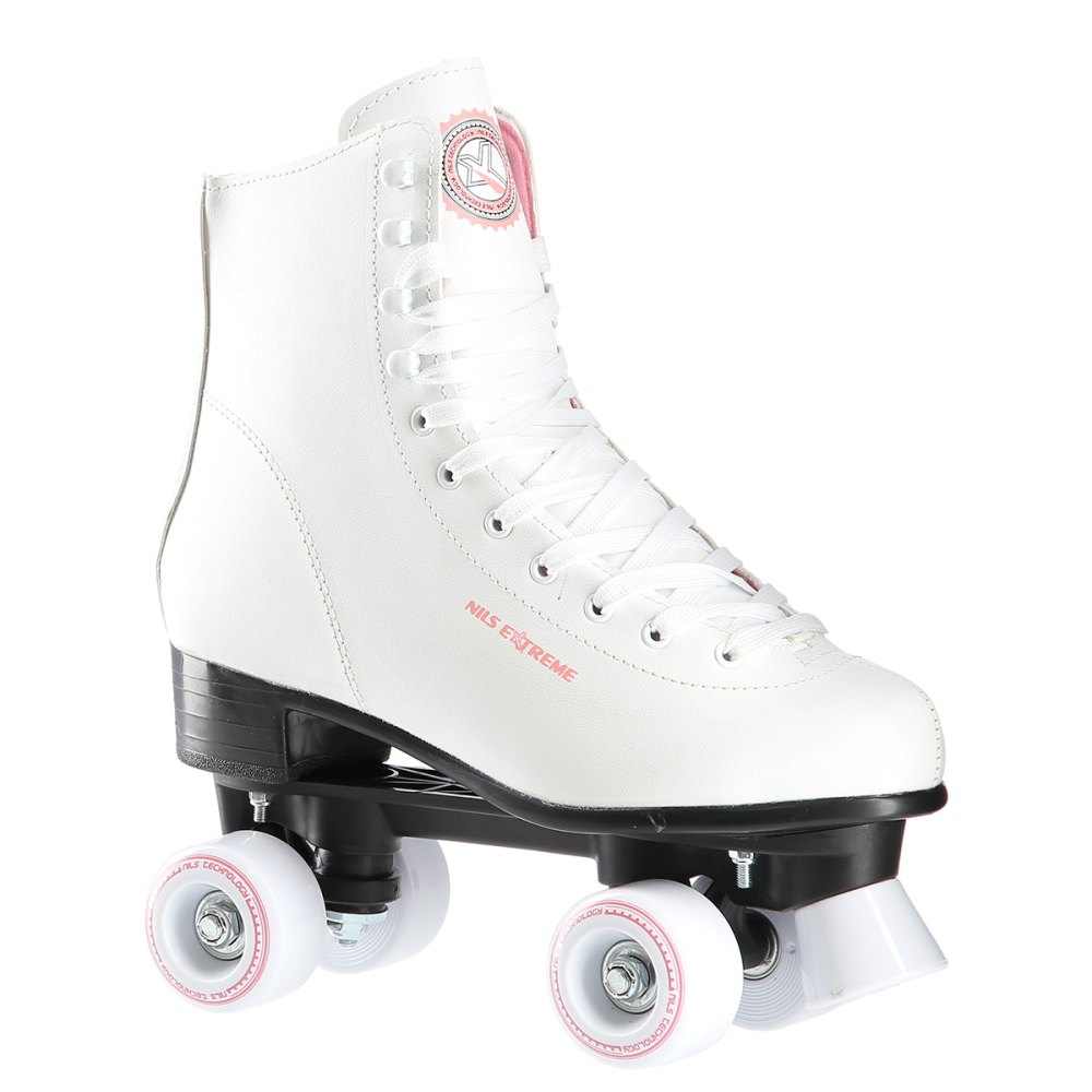 NQ 8400 S BÍLÉ QUAD KOLEČKOVÉ BRUSLE NILS EXTREME