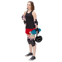 Souprava chráníčů NILS Extreme H709 černá-růžová