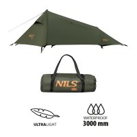 Lehký stan NILS Camp NC2502 Skyair 2 zelený