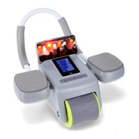 Posilovací válec na břicho HMS KA08 šedý s automatickým odskokem