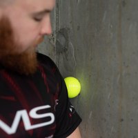 Masážní míč HMS BLC01 zelený - Lacrosse Ball