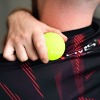 Masážní míč HMS BLC01 zelený - Lacrosse Ball
