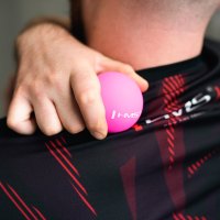Masážní míč HMS BLC01 růžový - Lacrosse Ball