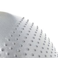 Masážní gymnastický míč HMS YB03N 65 cm světle šedý