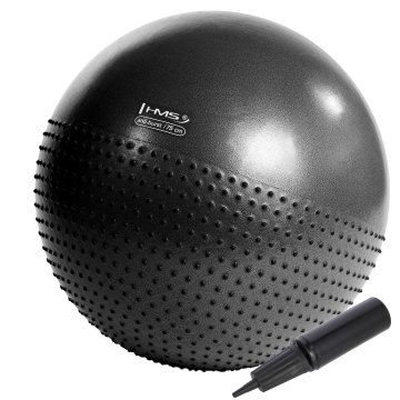 Masážní gymnastický míč HMS YB03N 75 cm černý