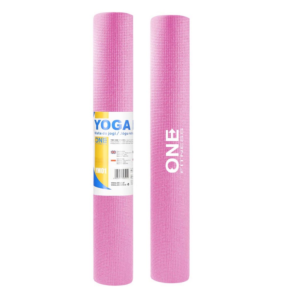 Podložka pro jógu ONE Fitness YM01 růžová