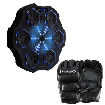 Elektronický boxerský terč HMS TB02 s LED, Bluetooth a rukavicemi (Music Boxing Machine)