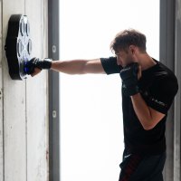 Elektronický boxerský terč HMS TB02 s LED, Bluetooth a rukavicemi (Music Boxing Machine)