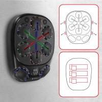 Elektronický boxerský terč HMS TB10 s LED, Bluetooth a rukavicemi (Music Boxing Machine)