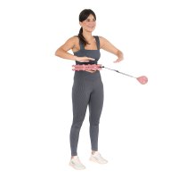 Masážní hula hoop HMS HHW01 se závažím růžová