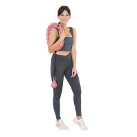 Masážní hula hoop HMS HHW01 se závažím růžová