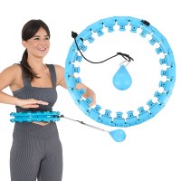 Masážní hula hoop HMS HHW01 se závažím modrá