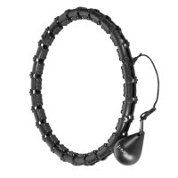 Masážní hula hoop HMS HHW11 PLUS SIZE se závažím černá