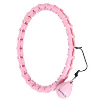 Masážní hula hoop HMS HHW11 PLUS SIZE se závažím růžová