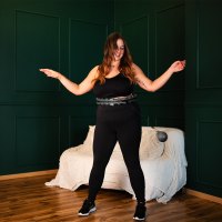 Masážní hula hoop HMS HHW12 plus size se závažím černá