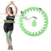Masážní hula hoop HMS HHW12 plus size se závažím zelená