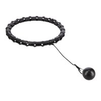 Masážní hula hoop HMS HHW02 se závažím černá