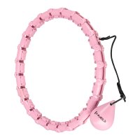 Masážní hula hoop HMS HHW02 se závažím růžová