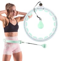 Masážní hula hoop HMS HHW06 se závažím a počítadlem zelená