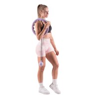 Masážní hula hoop HMS HHW09 se závažím a počítadlem fialová