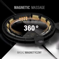 Masážní hula hoop HMS HHM13 se závažím, magnety a počítadlem černá