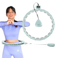 Masážní hula hoop HMS HHM14 se závažím a počítadlem zelená
